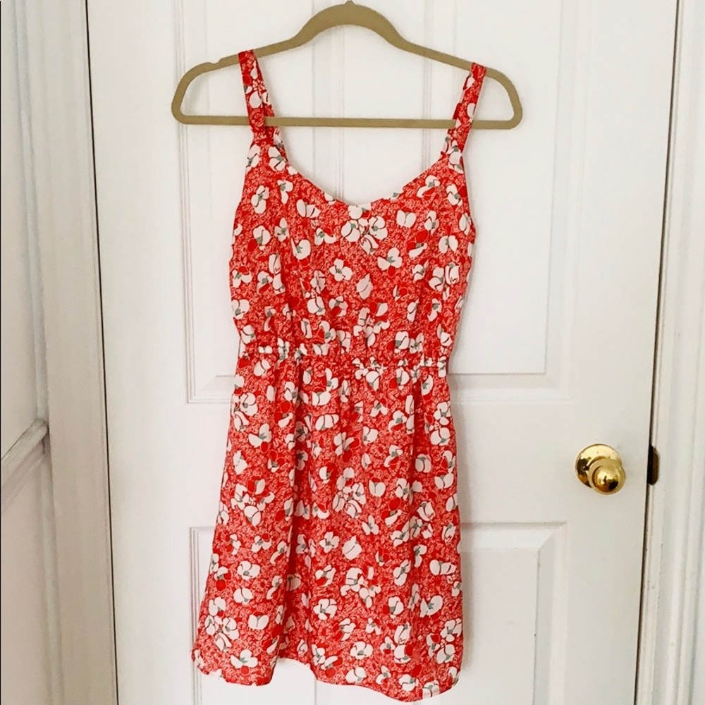 BeBop Red Floral Dress